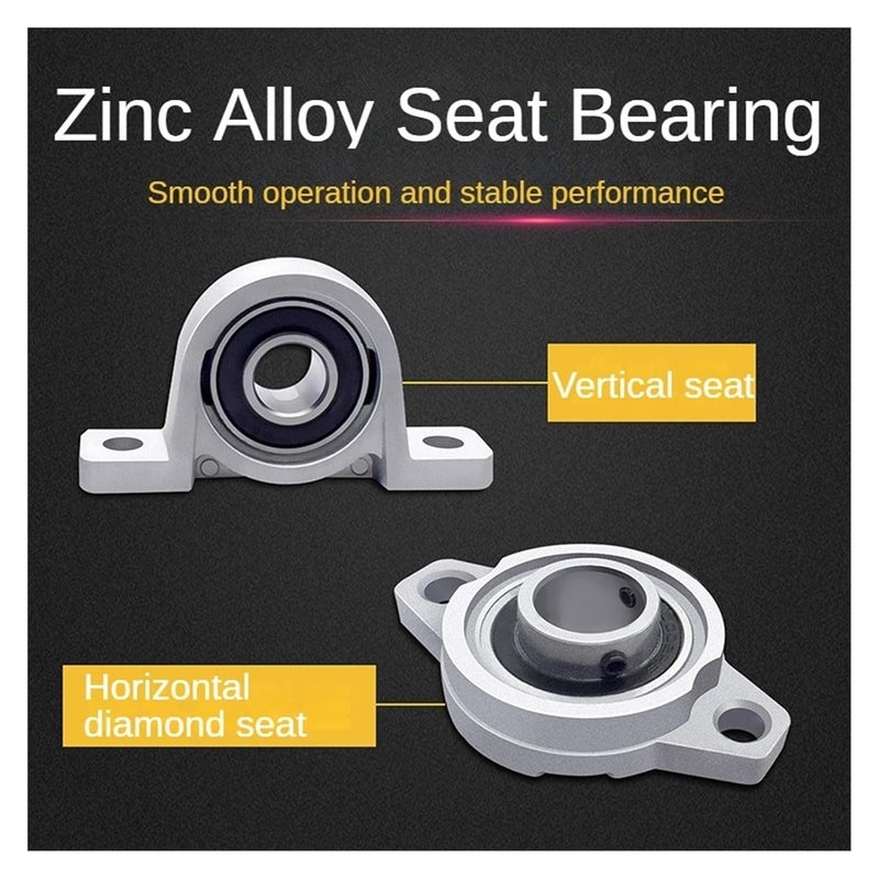 KFL001 ID12mm 4 PCs Zinc Alloy Bearing Seat Support for T8 Screw 3D Printer Accessory - Image 3